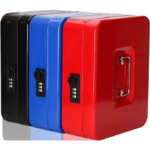 Key/Password Steel Safe Boxes Store Content Box Paper Piggy Small Change Bank Card Document Boxes With Lock