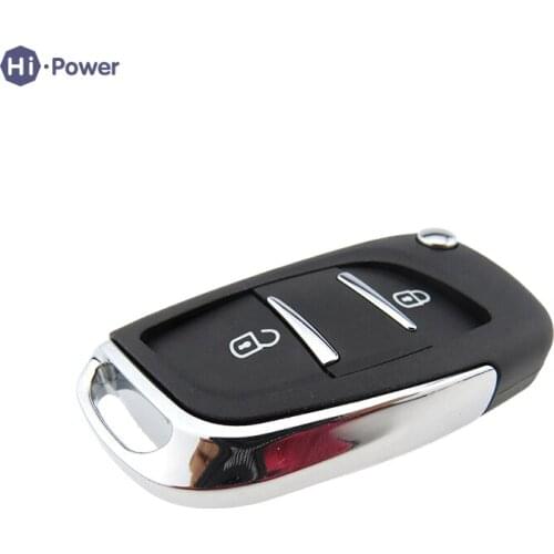 Hi-power Remote Car Key Shell Blade Modified Flip Uncut Key For PEUGEOT 107 207 307 308 407 607 Remote Fob Cover Case 2 Buttons