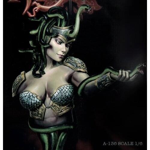1/6 Resin Bust Kits Snake Girl model self-assembled A-136