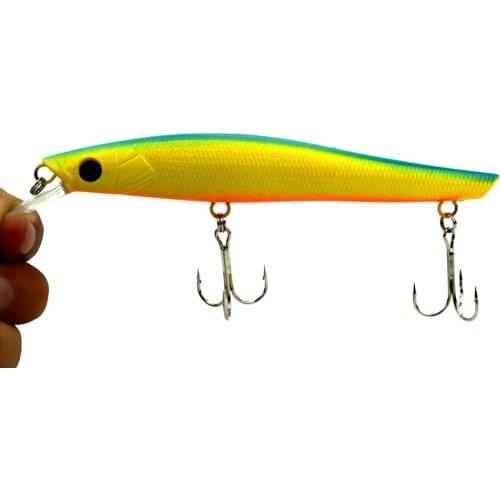 1PCS New arrival Sea Fishing lure 14.5CM 18G 2#hooks 4colors Minnow fishing tackle pesca hard bait isca artificial 3D eyes
