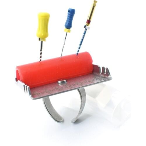 1Pcs Dental Revolving Ruler Stainless steel finger ring Equipment Mini Measuring Tool Dentist Instrument