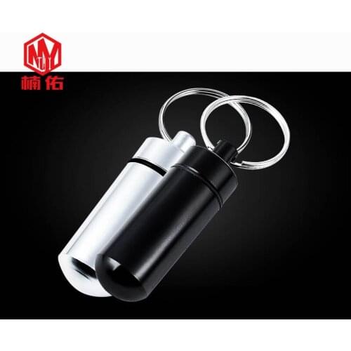 2PC Aluminum Alloy MINI Waterproof Warehouse Sealed Small Medicine Box Outdoor EDC Container