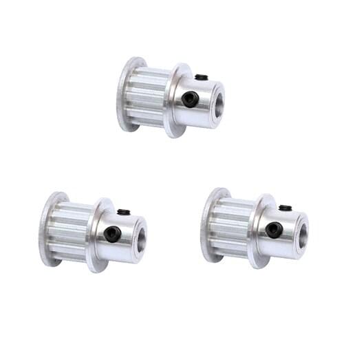 20Pcs Aluminum 11mm Width 10 Tooth Teeth XL Timing Drive Pulley Pully Wheels Gear For 3D Printer Bore=4mm/5mm/6mm/6.35mm/8mm