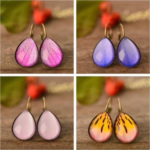 2021 Wholesale New Products Rose Orchid Time Gems Creative Petals Water Drops Bridal Earrings Fashion Jewelry