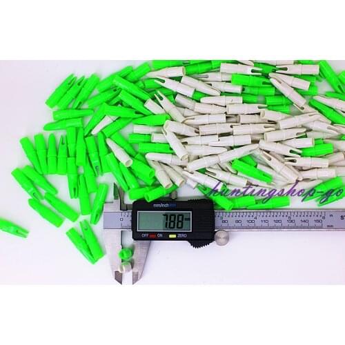 30PCS Arrow archery 3D super plastic nocks for carbon arrow (4.2mm/6.2mm/7.9mm) hunting nock Archery accessories