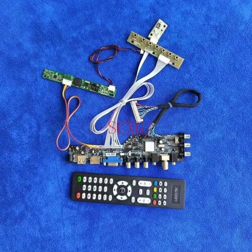 30Pin LVDS HDMI-compatible AV VGA USB 1440*900 Matrix controller drive board Fit M190PW01/M190PTN01.0 LCD LED Signal Digital KIT