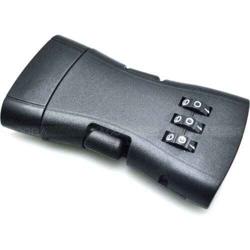 50pcs/pack Pack 1-49/64" Webbing Password Safety Detach Buckle for Travel Luggage Backpack