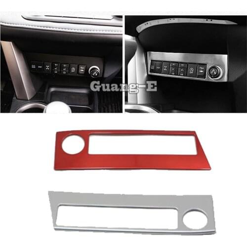 For Toyota RAV4 2014 2015 2016 Stainless Steel Car Socket Charge Cigarette Smoke Lighter Switch Frame Lamp Stick Trim 1pcs