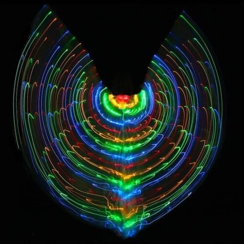 BC36 Colorful led light costumes luminous glowing led cloak belly dance led dress stage wears cloth performance catwalk show dj
