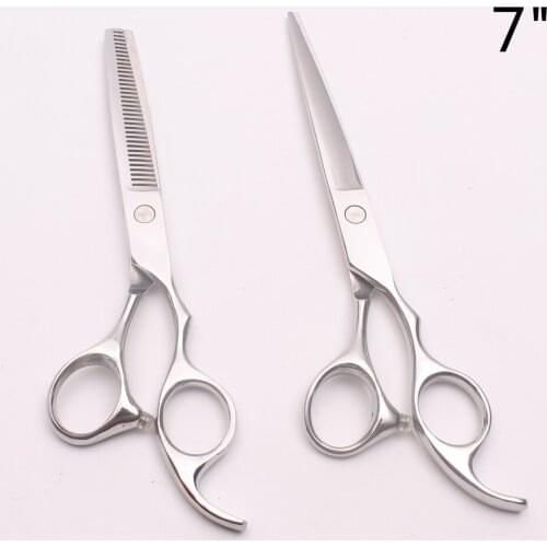 C1006 7" 20cm Customized Logo JP Stainless Cutting Scissors Barber Scissors Human Hair Scissors or Grooming-for-dog Styling Tool