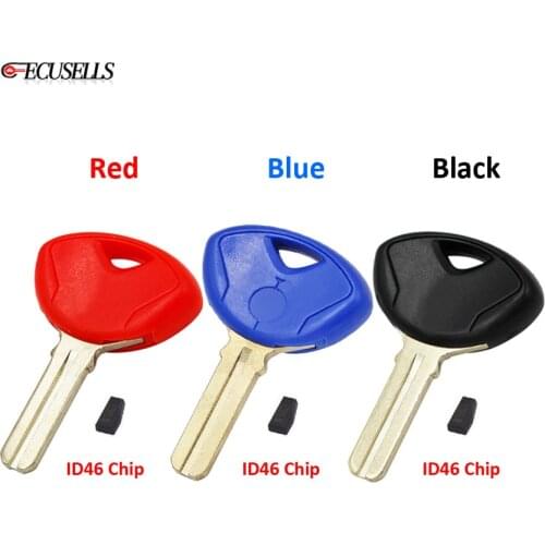 Motorcycle Motorbike Transponder Key Shell Case with Blank ID46 PCF7936 Chip or Without Chip for BMW F650G F800G S1000RR R1200