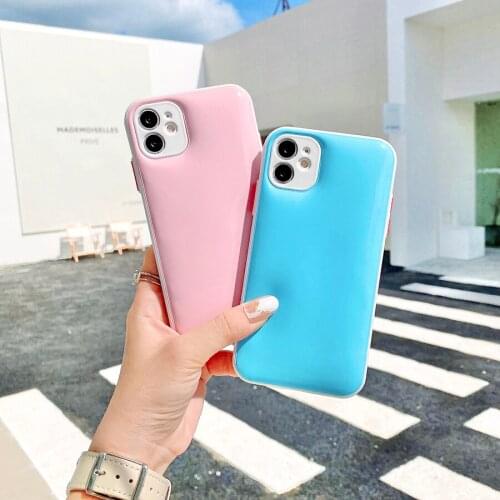 Fundas de colores caramelo para Iphone X, XR, XS, 12, 11 Pro Max, funda protectora suave antiestrés, descremallera, 11 Pro, 11 P