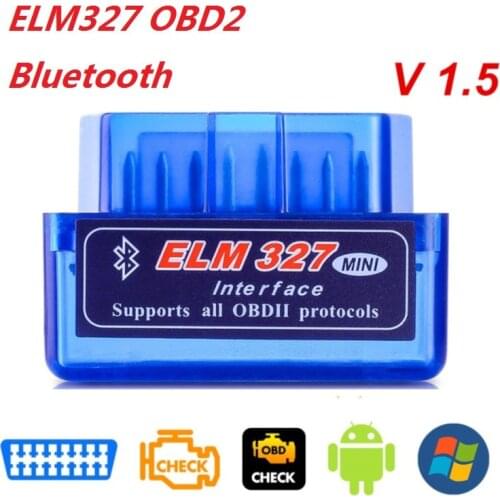 New OBD V2.1 V1.5 mini ELM327 OBD2 Bluetooth Auto Scanner OBDII 2 Car ELM 327 Tester Diagnostic Tool for Android Windows Symbian