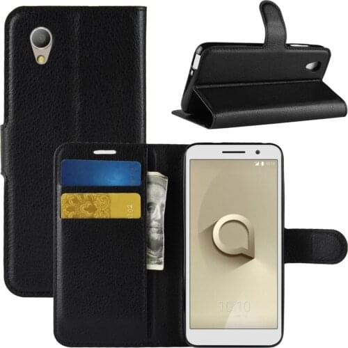 For Alcatel 1 Case Flip Leather Phone Case For Alcatel 1 High Quality Wallet Leather Stand Cover Filp Cases For Alcatel 1