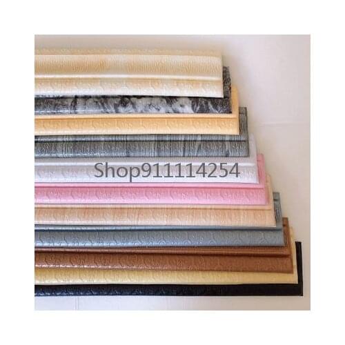 Economical Wall Trim Line Skirting Border 3D Pattern foam frame Sticker Decoration Self Adhesive Waterproof Strip