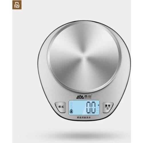 Youpin Xiangshan Electronic Kitchen Scale EK518 Silver Accurate Weighing Stainless Steel Scale High Precision Sensing