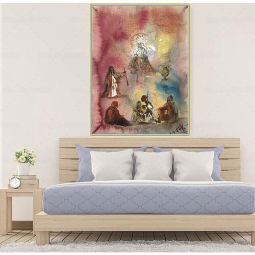 Citon Salvador Dali《Tales from the 1001 Nights》Canvas Art Oil painting Artwork Picture Wall decor Home Living room Decoration
