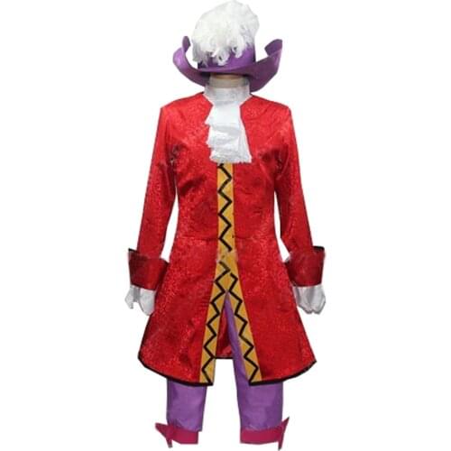 Captain Hook Cosplay Costume Adult Men Halloween Custom Made