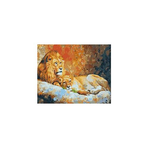 MaHuaf-W925 Royal lion family Set for coloring by numbers art animal pictures for living room home decor