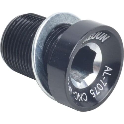 MEIJUN MTB Mountain Bikes Bicycles Axis Spline Screws Crankset Crank Chain Wheel Bolt Cap for BBES25 15mm