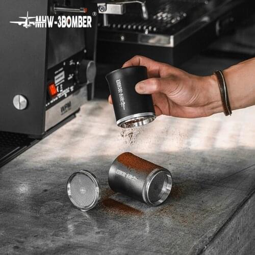 MHW-3BOMBER Coffee Powder Siever Container Storage Coffee Grinder Dosing Cup Stainless Steel Five Pieces Of Fine Powder Sifter