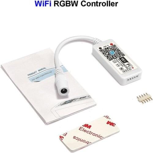 Mini DC12V Remote Control Wifi RGB RGBW LED Controller With Magic Home RF Remote For RGB RGBW 3028 5050 LED Strip Lights