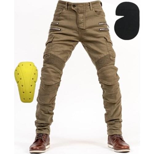 The new zipper Motopants motorcycle wear-resistant jeans riding trousers off-road motocross anti-fall raing pants
