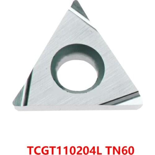 Original Carbide Grooving Inserts TCGT110204L TN60 TCGT110204 L TCGT 110204 Lathe Cutter CNC Carbide Inserts 10pcs