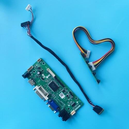 Work for 14" Panel LTN140AT16 LTN140AT20 LTN140AT21 LTN140AT22 1366X768 LCD Controller board VGA DIY DVI HDMI-compatible LED