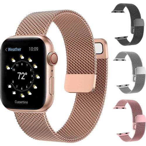 Magnetic Metal Strap for Apple Watch Band 6 SE 3 44mm 40mm 42mm 38mm Loop Bracelet for iWatch Series 3 4 5 6 SE Accessories