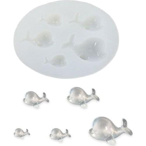 Beach Theme Resin Casting Molds Marine Animals Starfish Dolphin Pendant Epoxy Resin Silicone Mold Jewelry Making Tools