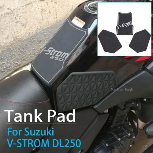 Stickers on motorcycle tank protection tankpad Knee Grip Tank Pad Fuel Sticker For SUZUKI V-strom250 VSTROM 250 DL250 DL 250