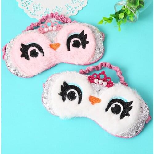 Ice compress Plush Eye Shade Cover Cartoon Eyeshade Relax Mask Kawaii Soft Toy Eye Mask Sleeping Mask For Travel Toy Hot Sale