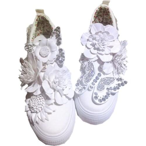 Original retro flower winter new low help sponge cake womens shoes Kawaii Girl Tea Party Vintage Sweet Lolita Shoes Low help