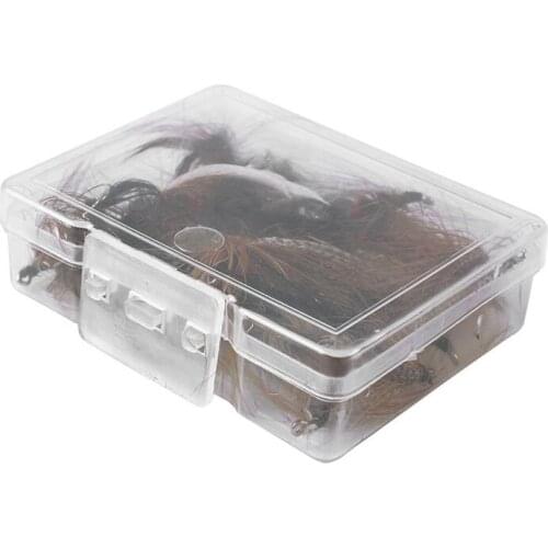 20Pcs Flies Bass Salmon Trouts Flies Nymph and Streamer Fly Fishing Flies Kit Waterproof Fly Box for Trout Fishing Flies