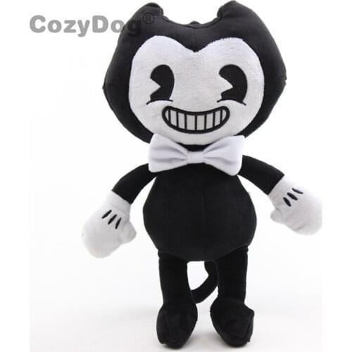30 cm Cartoon Game Animal Bandys Dog Plush Toy Cute Soft Stuffed Black Dog Toys New Arrivals Women Kids Birthday Gift