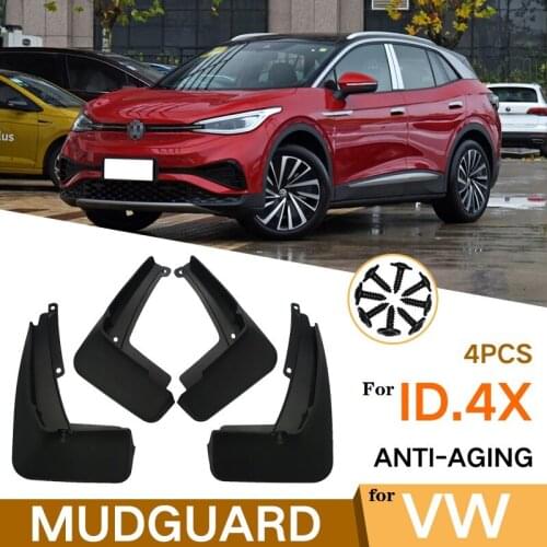4 PCS Mudflap For VOLKSWAGEN ID.4X 2015-2021 Front Rear Car Fender Mud Flaps Guard Splash Flap Mudguards Accessories