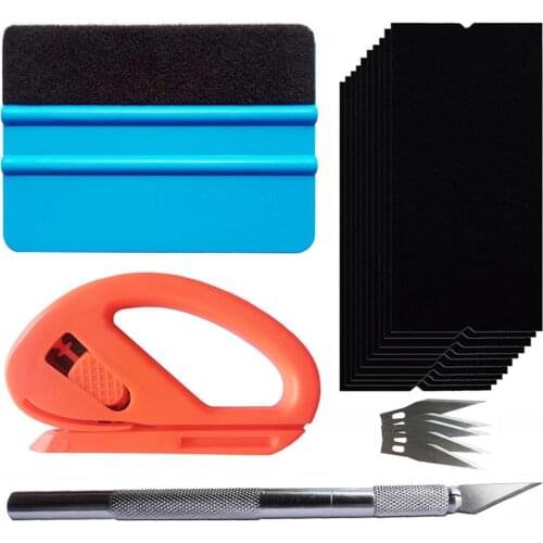 Car Vinyl Wrap Film Install Squeegee Scraper Felt Safe Cutter Sculpture Graver Knife Auto Car Sticker Styling Wrapping Tool K109