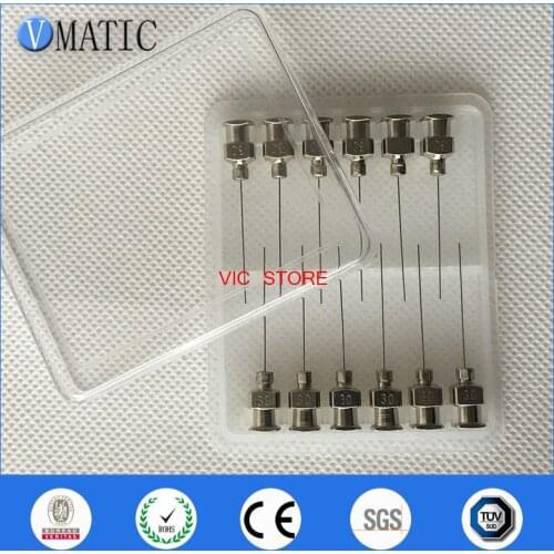 Free Shipping 12Pcs 1 Inch Tip Length 30G Blunt Stainless Steel Dispensing Needles Glue Dispenser Needle Tip