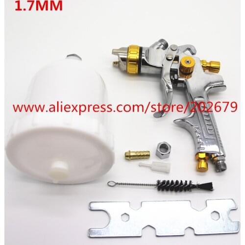 Free Shipping Spray Gun HVLP Spray Gun Auto Feed Paint Spray Pistol Power Tools W-960 1.4mm 1.7mm Nozzle Szie Car Paint Airbrush