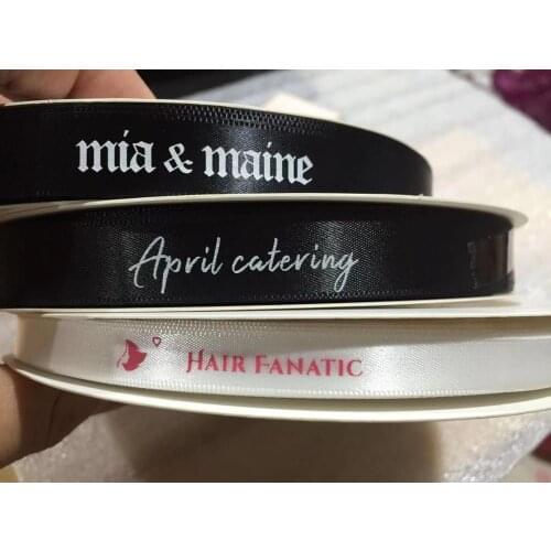 Free design 6mm-100mm customized printed logo ribbon,gift packaging satin polyester decoration for wedding event 100 yard /lot