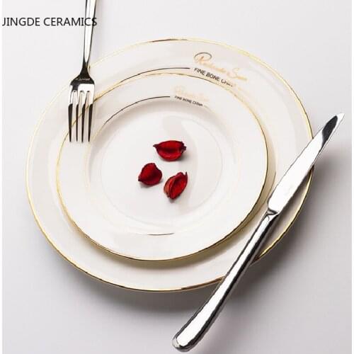 European Phnom Penh Ceramic Plate Dish Cake Steak Sushi Salad Dish Breakfast Dishes Restaurant Kitchen Tableware Home Decor