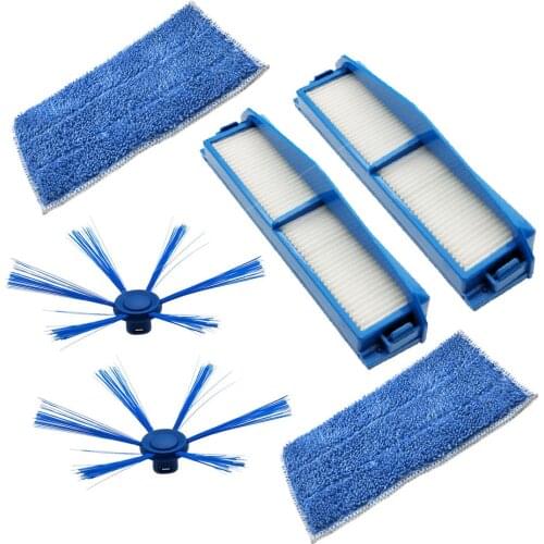 HEPA Filter+ Side Brush +mop cloth For Philips FC8007 FC8792 FC8794 FC8796 Vacuum Cleaner Replacement Spare Parts