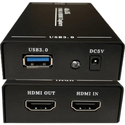 Video Capture Card 4K HDMI to USB 3.0 1080P For OBS vMix Wirecast Potplayer VLC Encoder QuickTime Player HD Game Live Streaming