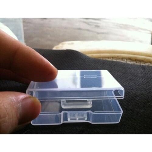 500pcs 5.5*4.2*1.6cm Small Parts Transparent Plastic PP Boxes Jewelry Earring Ring Storage Packaging Box ZA5598