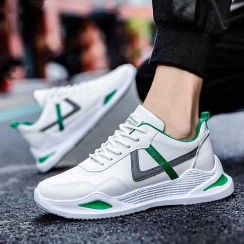 Hot Sale White Mens Sneakers Microfiber Casual Shoes Lightweight Breathable Mens Shoes Big Size Tenis Masculino Zapatos Hombre