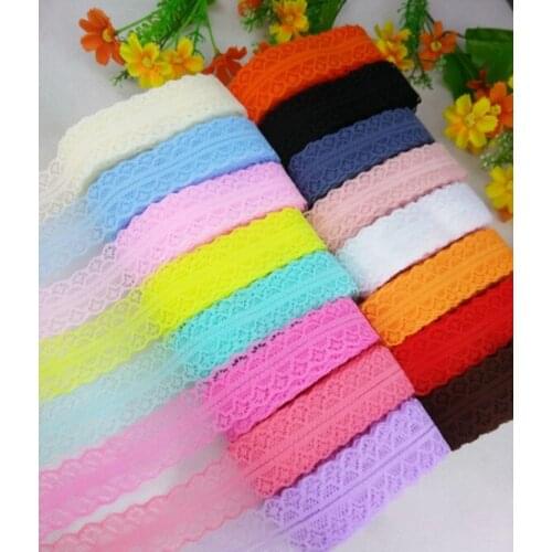 30 mm width variety of colors lace fabric 10 yards / lot DIY clothing accessories Ribbon lace embroidery on both sides