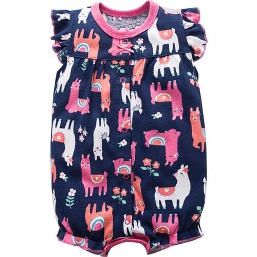 Baby Summer Clothes Boys And Girls Cotton Short Sleeve Outfit Infant Jumpsuit 6-24 Months Baby Romper