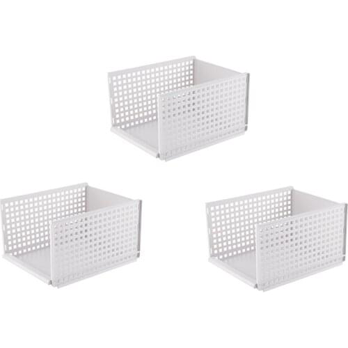 Multipurpose Detachable Wardrobe Organizer Drawer Storage Basket Stackable Racks