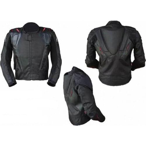 For Astar Motorcycle Riding Jacket Motorcycle Motorcross PU Textile Jacket with Back Cowl and Cotton Lining